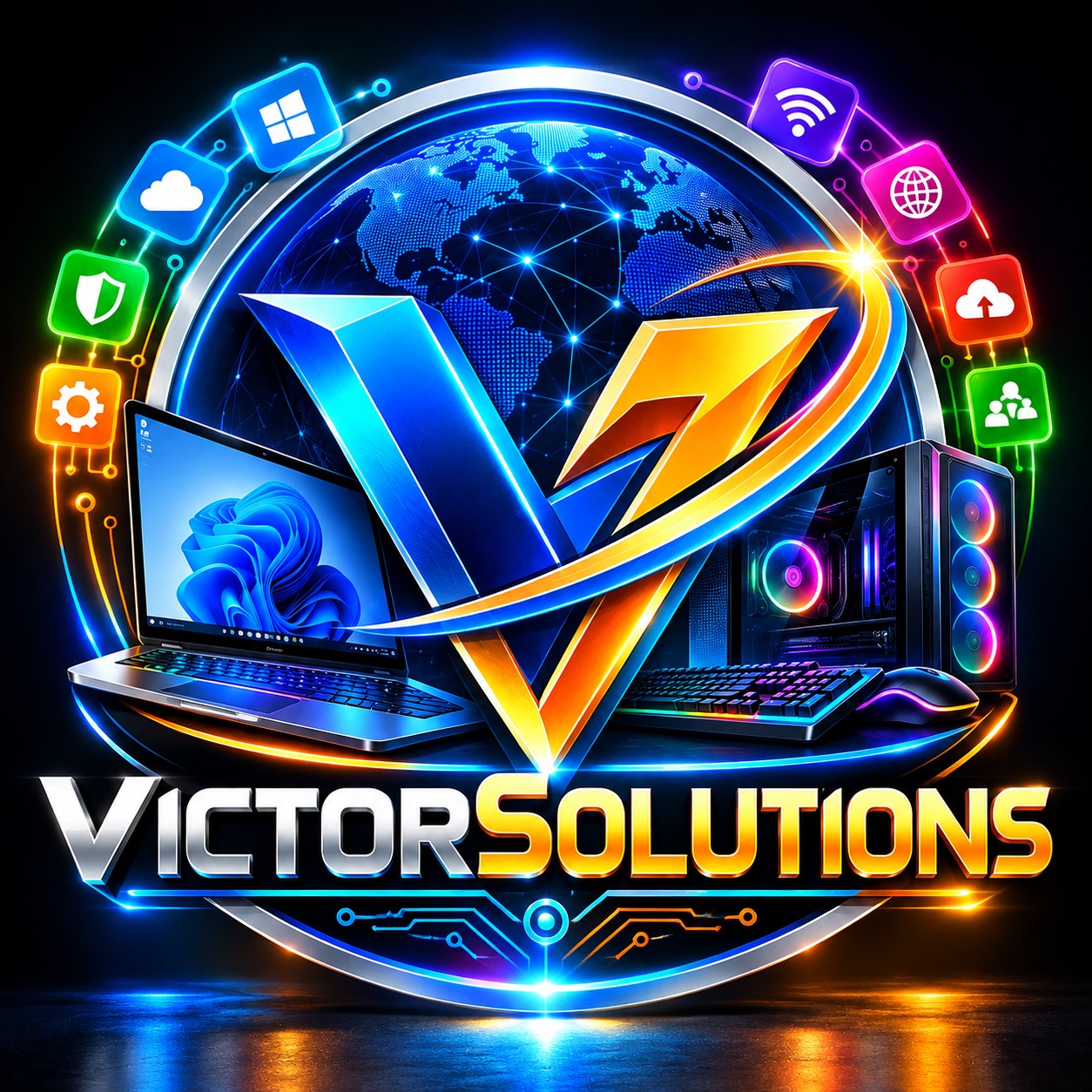 Victor Solutions technology logo
